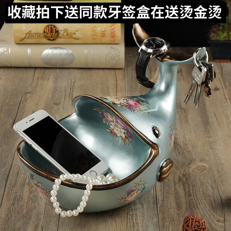 欧式奢华创意收纳摆件玄关钥匙盒收纳盒的摆件招财饰品礼物在类目 家居饰品, 摆件中 - 来自Buy2taobao.com提供专业的淘宝代购服务