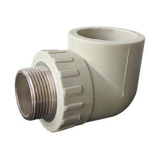 PPR内丝弯头外丝弯头40/50/63/2寸热熔焊接弯接头水管水泵节/灰色