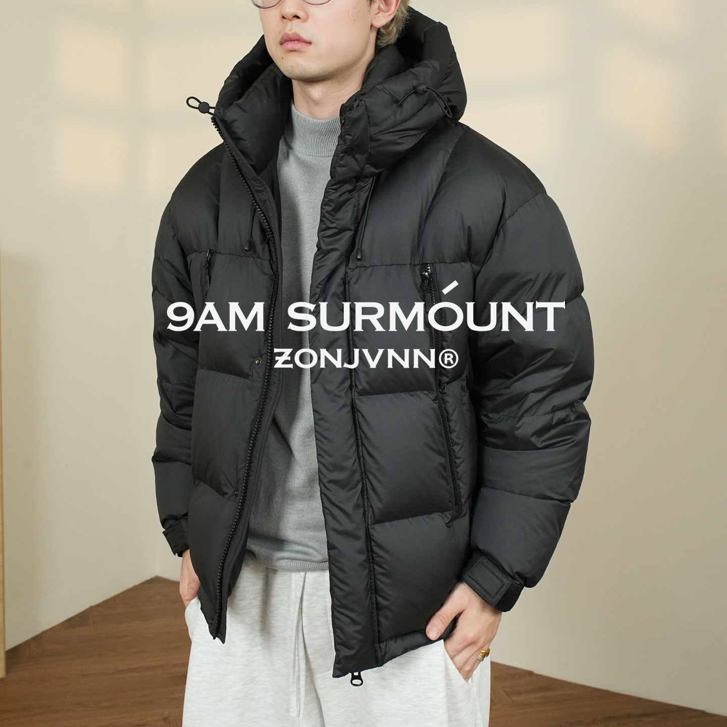 ZONJVNN800蓬羽绒服270克90白鸭绒保暖外套冬季新款防泼水男短款