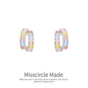 巨好看 瑟可独特漂亮多巴胺彩色耳钉女轻奢高级感气质大气2026新款