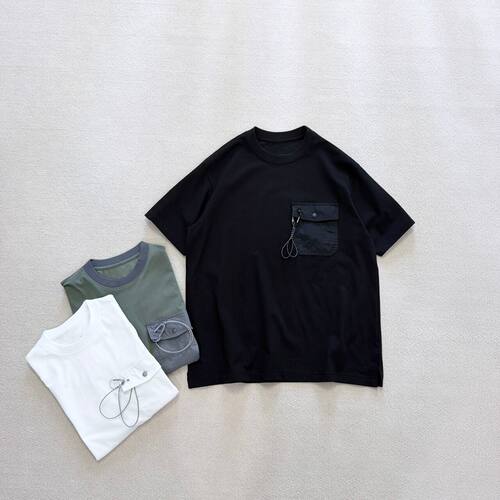 日单and王 Pocket TEE户外机能COOLMAX速干透气口袋百搭短袖T恤