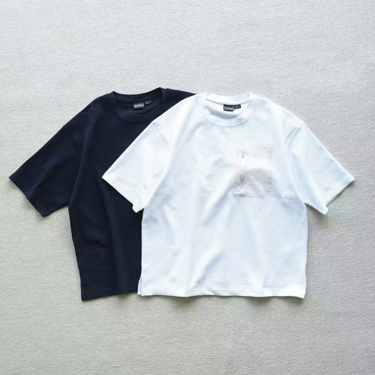 日单 野生动物Pocket Waffle Tee 华夫格休闲宽松口袋短袖T恤