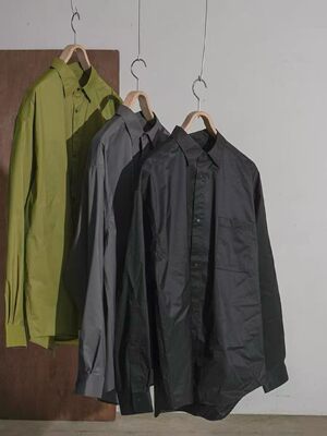 现货日系户外城市机能PERTEX 面料速干透气轻量化口袋长袖衬衫