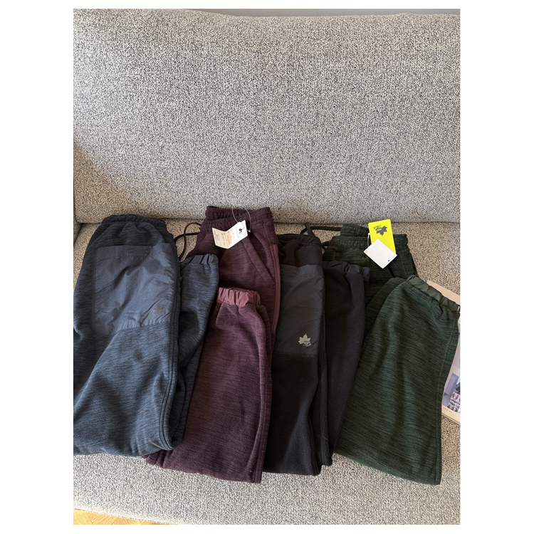 日单户外山系摇粒绒休闲裤