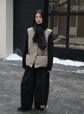 DVZ高品质羽绒马甲女2025冬季新款韩版宽松显瘦百搭休闲背心外套