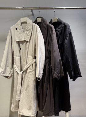 BU RIVERS-气质百搭羊毛棉自发热加厚保暖棉服外套(配腰带)S32327