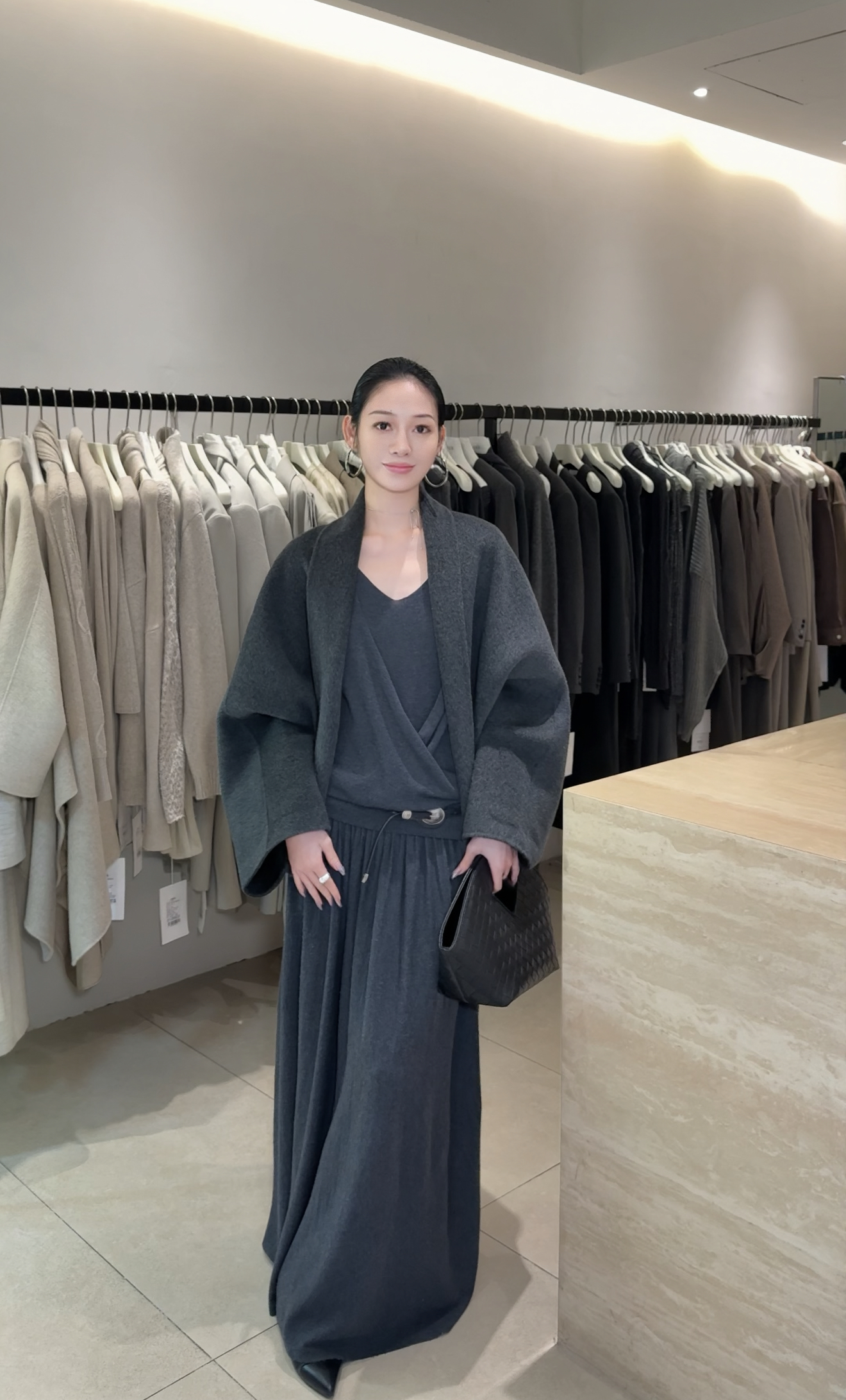 MOLS2025秋冬新款老钱风翻领外套