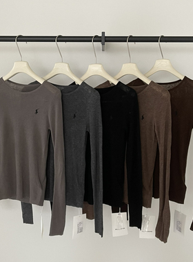 BU RIVERS-款推荐刺绣图案百搭通勤羊毛休闲基础小14925