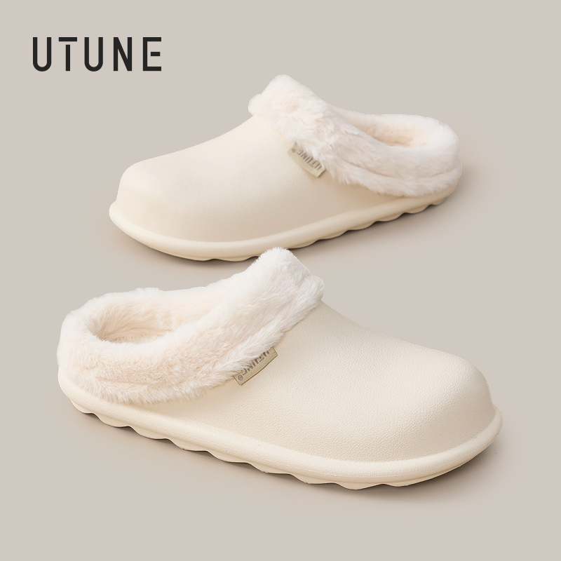 优调防水棉拖鞋女冬家居保暖外穿
