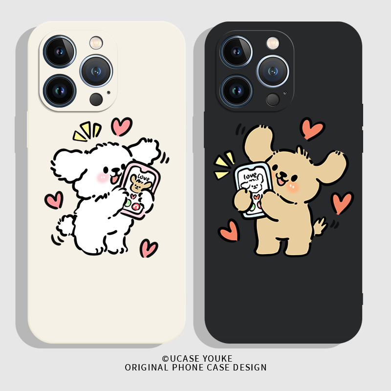 适用华为荣耀硅胶卡通可爱情侣