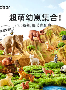 mideer仿真动物模型儿童玩具礼物