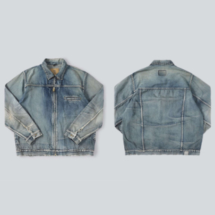 工装飞行员 MADNESS 23SS 余文乐日产底特律水洗破坏长袖牛仔外套