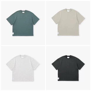 余文乐重磅水洗纯棉圆领毛圈短袖 24AW T恤男 飞行员 MADNESS 工装