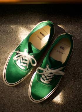 工装飞行员 MADNESS联名KAMIYA余文乐手工素描开口笑硫化帆布鞋男