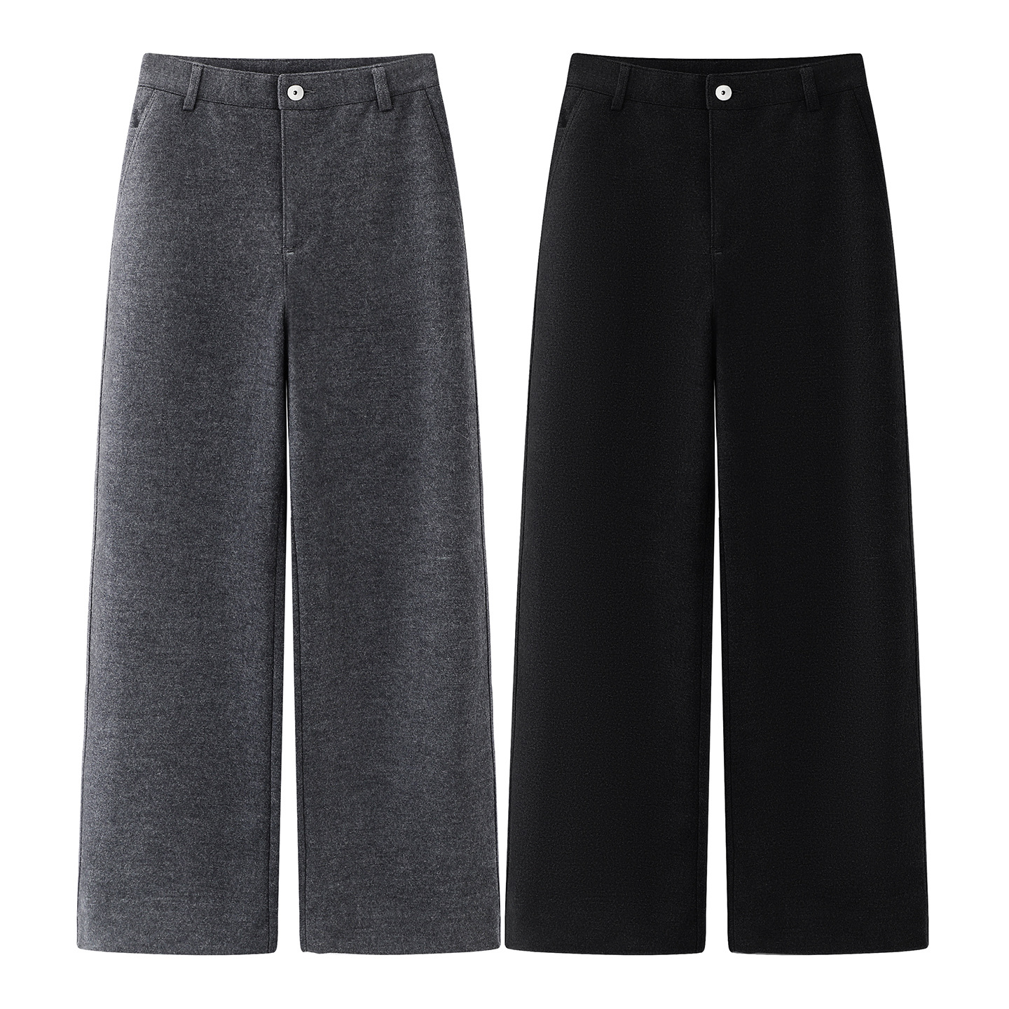 现货江南2025冬款女装宽松显瘦自然腰直筒锥形休闲裤子 5PBE12320