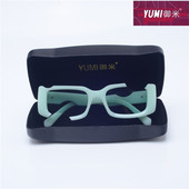 2021欧美新款 复古小方框眼镜网红蹦迪嘻哈墨镜 缺口太阳镜女潮个性