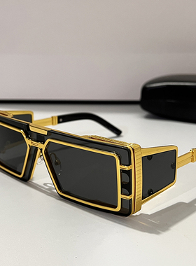 欧美复古蒸汽朋克机能风方形大框墨镜男女潮户外骑行嘻哈太阳眼镜