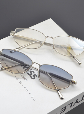 欧美复古金属朋克风多边形太阳镜