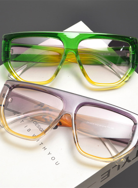 防紫外线方形复古男女朋克太阳镜