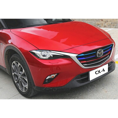 马自达CX-4中网改装贴纸CX-5昂克赛拉CX-3阿特兹前脸进气格栅贴膜