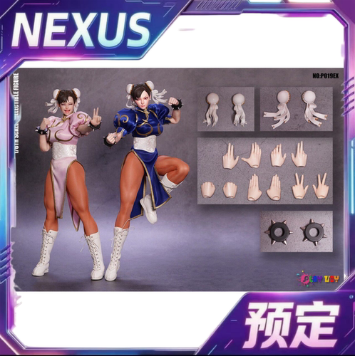 定金预售 PLAY TOY女格斗家春丽双头雕1/6可动P019EX