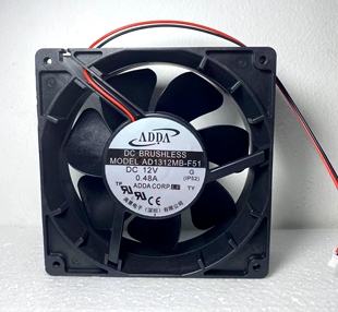原装ADDA AD1312MB-F51 12V 0.48A 12738 12.7CM大风量机箱风扇