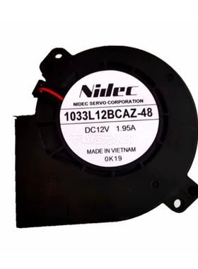 NIDEC全新 E1033L12BCAZ-48 DC12V 1.95A 离心涡轮鼓风机 风扇