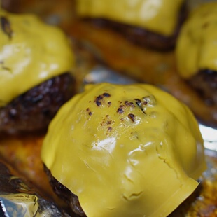 海豹手作芝士汉堡排升级款纯手工纯肉无添加大连四区满百包邮