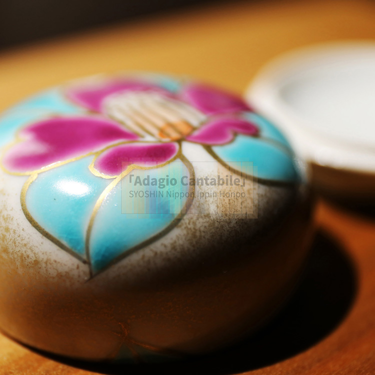 日本陶瓷器首饰收纳小盒子手绘