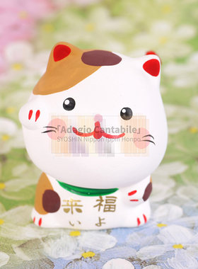 儿童节日本手作幸运抽签迷你摆件京都舞姬小花招财猫保佑平安