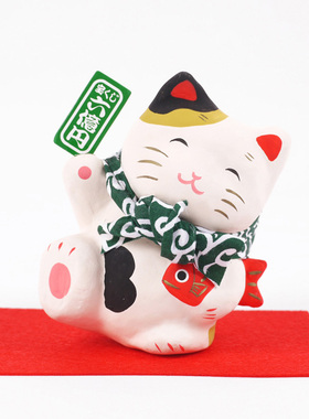 日本传统工艺张子摆件猫