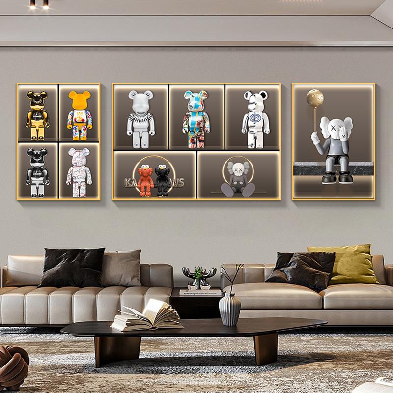 包安装潮牌kaws客厅装饰画