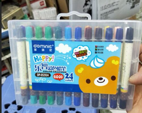 多咪尼 12/18色旋转式蜡笔/pk绘儿乐/幼儿画画涂色套装