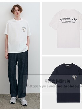 直邮Mind Bridge韩国代购男士夏款宽松MAB短袖圆领T恤MXTS3152
