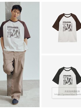 发货快直邮MB韩国代购26夏男士短袖圆领宽松T恤M1TS31A2