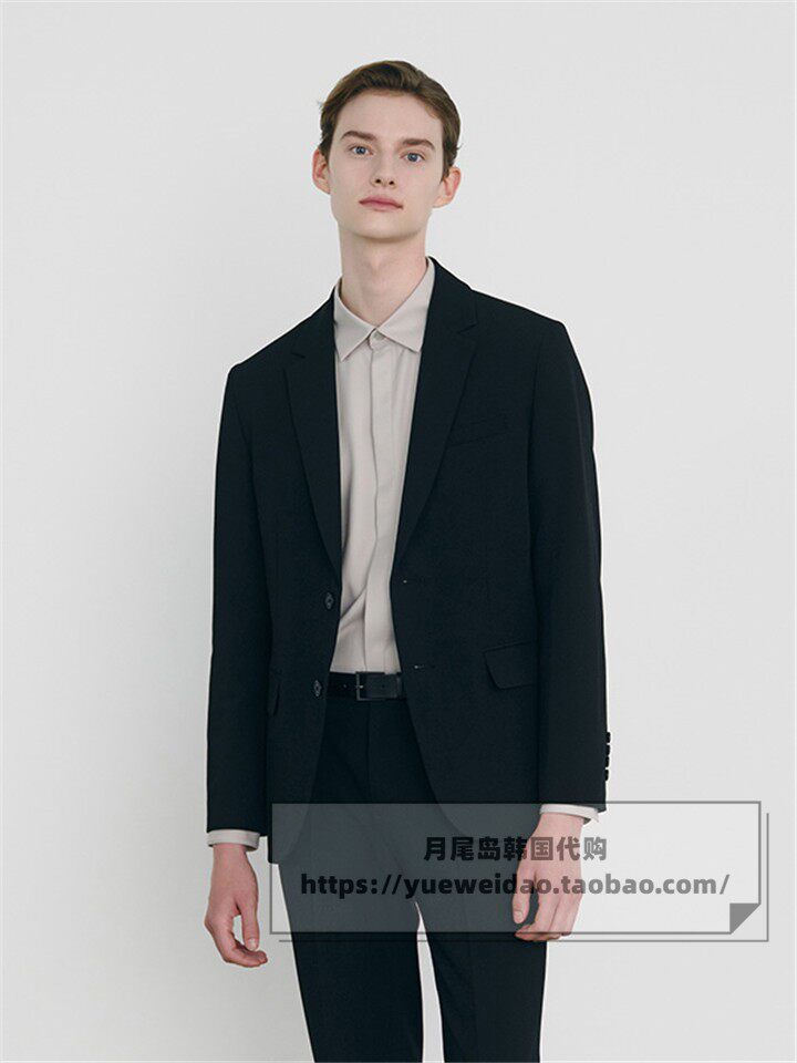 发货快直邮Mind Bridge 春秋男装韩国代购修身高弹西服MXJK2101