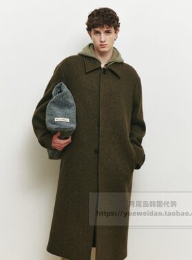 长款羊驼毛秋冬毛呢大衣