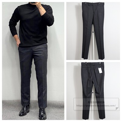 特价直邮BASSO 男装韩国代购春秋冬商务修身羊毛西裤长裤子W4F87