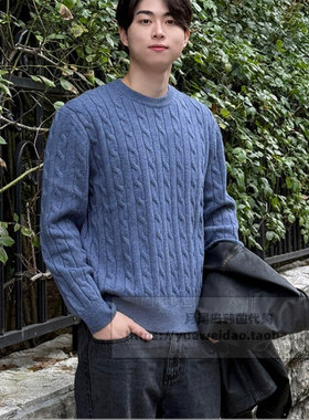 发货快直邮Mind Bridge韩国代购25冬男士羔羊毛针织衫MZKT7104
