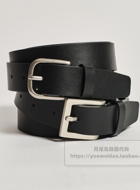 特价直邮Mind Bridge韩国代购 25款男士29mm牛皮腰带皮带MABT00A1