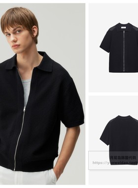 发货快直邮Mind Bridge韩国代购25夏男士高定短袖针织衫MZCD3170