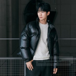 直邮Mind Bridge韩国代购男士冬款海报短款亮面羽绒服MYDJ8151