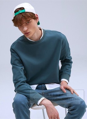 直邮Mind Bridge韩国代购男士四季款宽松圆领卫衣T恤MWTS0150