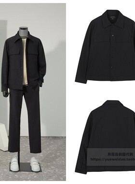 特价直邮GARNET韩国代购男装春秋冬衬衫领时尚厚宽松夹克衫S3722