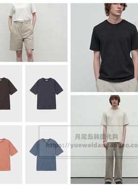 直邮Mind Bridge22夏男女装韩国代购纯棉宽松短袖T恤MWTS01A1
