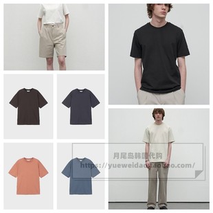 直邮Mind Bridge22夏男女装韩国代购纯棉宽松短袖T恤MWTS01A1