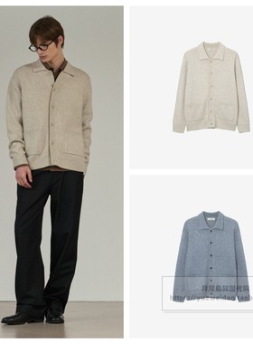 发货快直邮Mind Bridge韩国代购25冬男士羊驼毛针织开衫MZCD7101