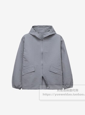 发货快直邮Mind Bridge韩国代购26夏男士宽松连帽夹克衫M1JP3151