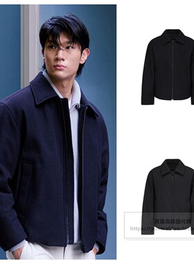 特价直邮ZIOZIA韩国代购男士冬短款含羊毛夹克商务羽绒服AF4J301