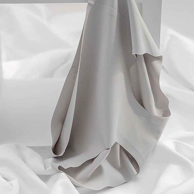 贴身日记速干冰丝高弹一片式无痕舒适棉裆女士中腰内裤蜜桃臀短裤